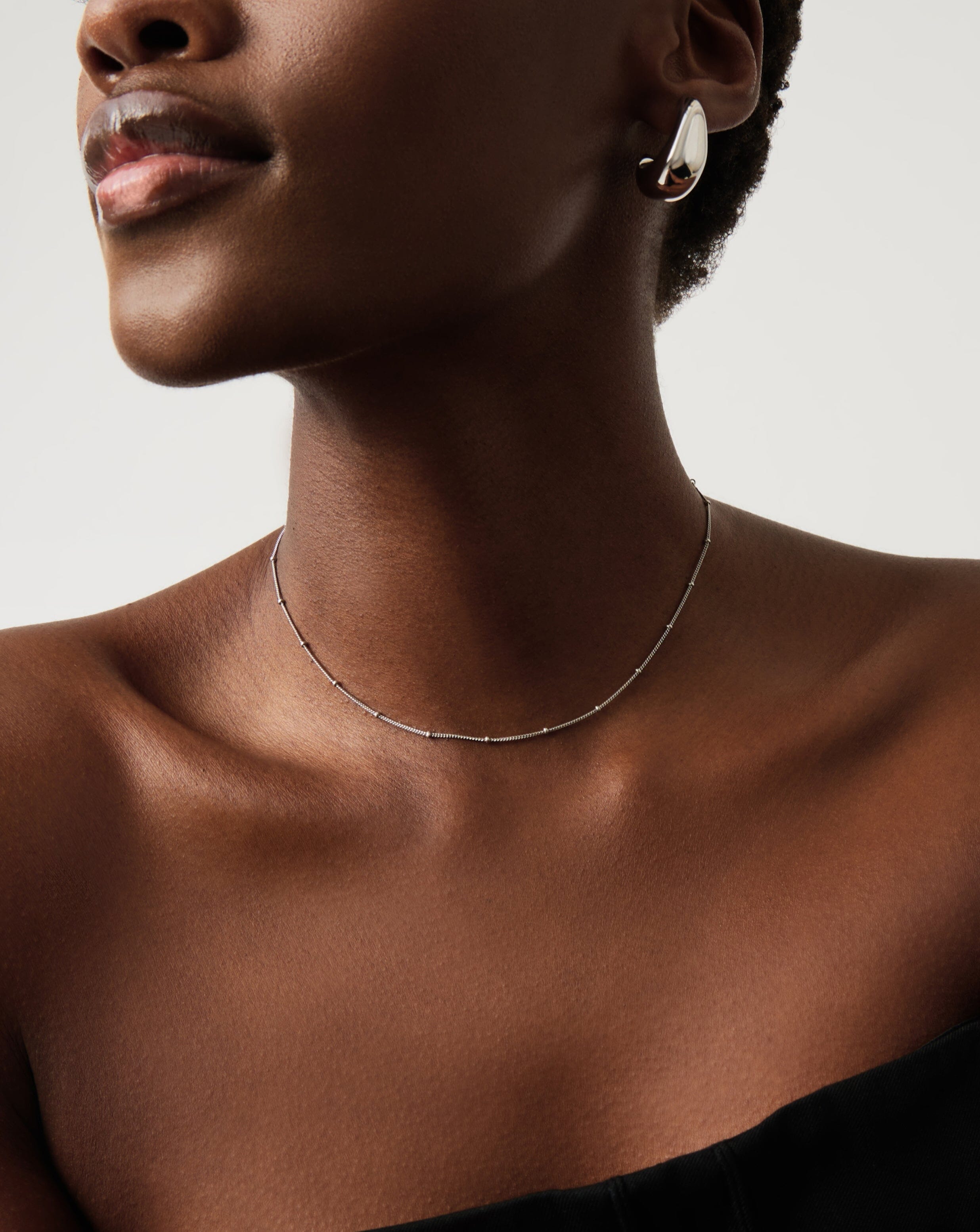 Bobble Chain Choker | Sterling Silver