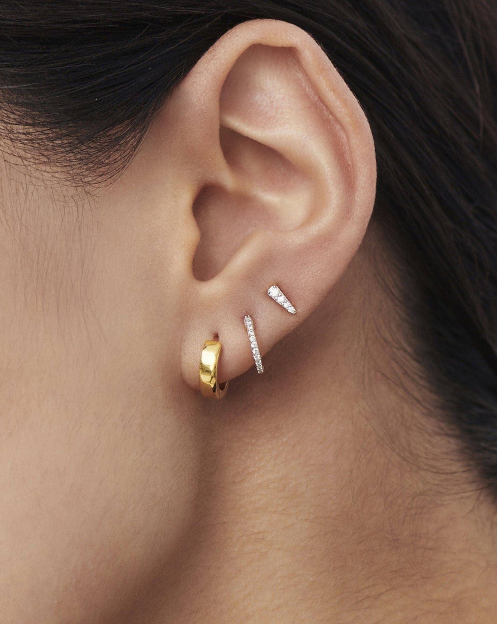 Celestial Pave Spike Stud Earrings | 18k Gold Vermeil/Cubic Zirconia