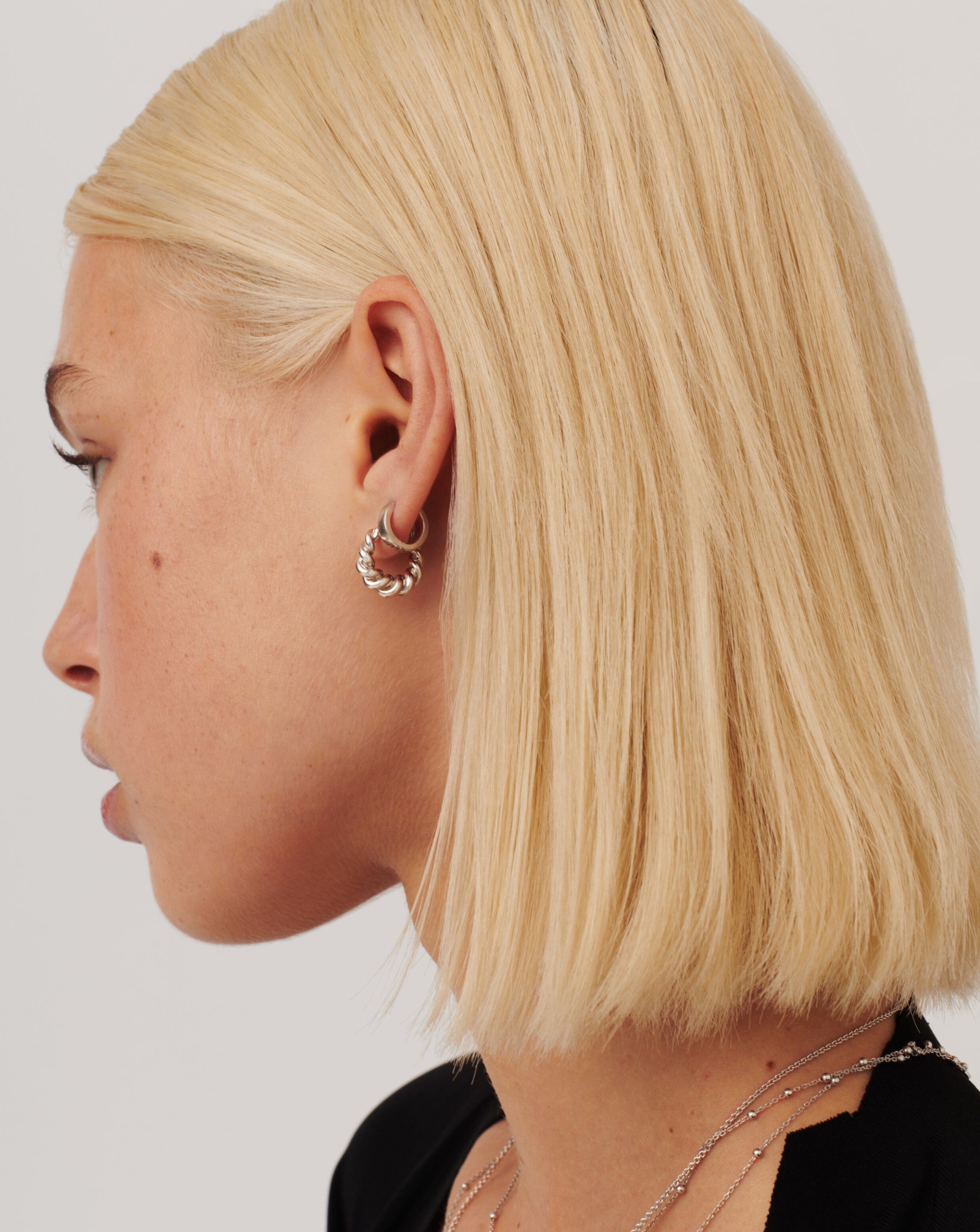 Chubby & Tidal Mini Hoop Earring Set