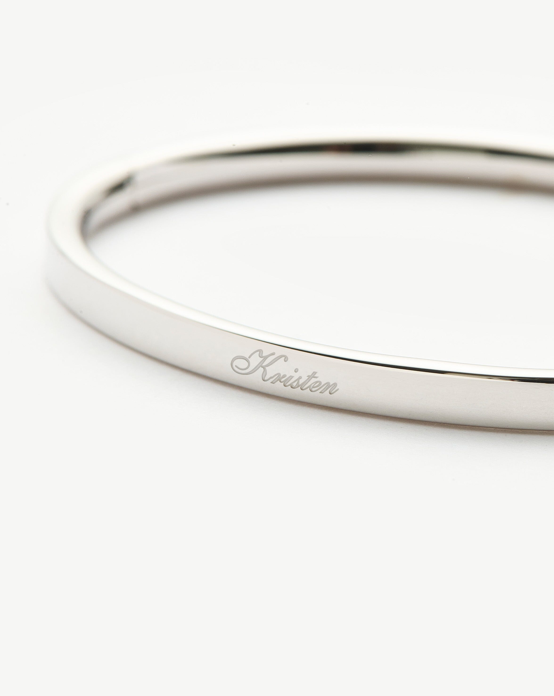Classic Hinged Bangle | Sterling Silver