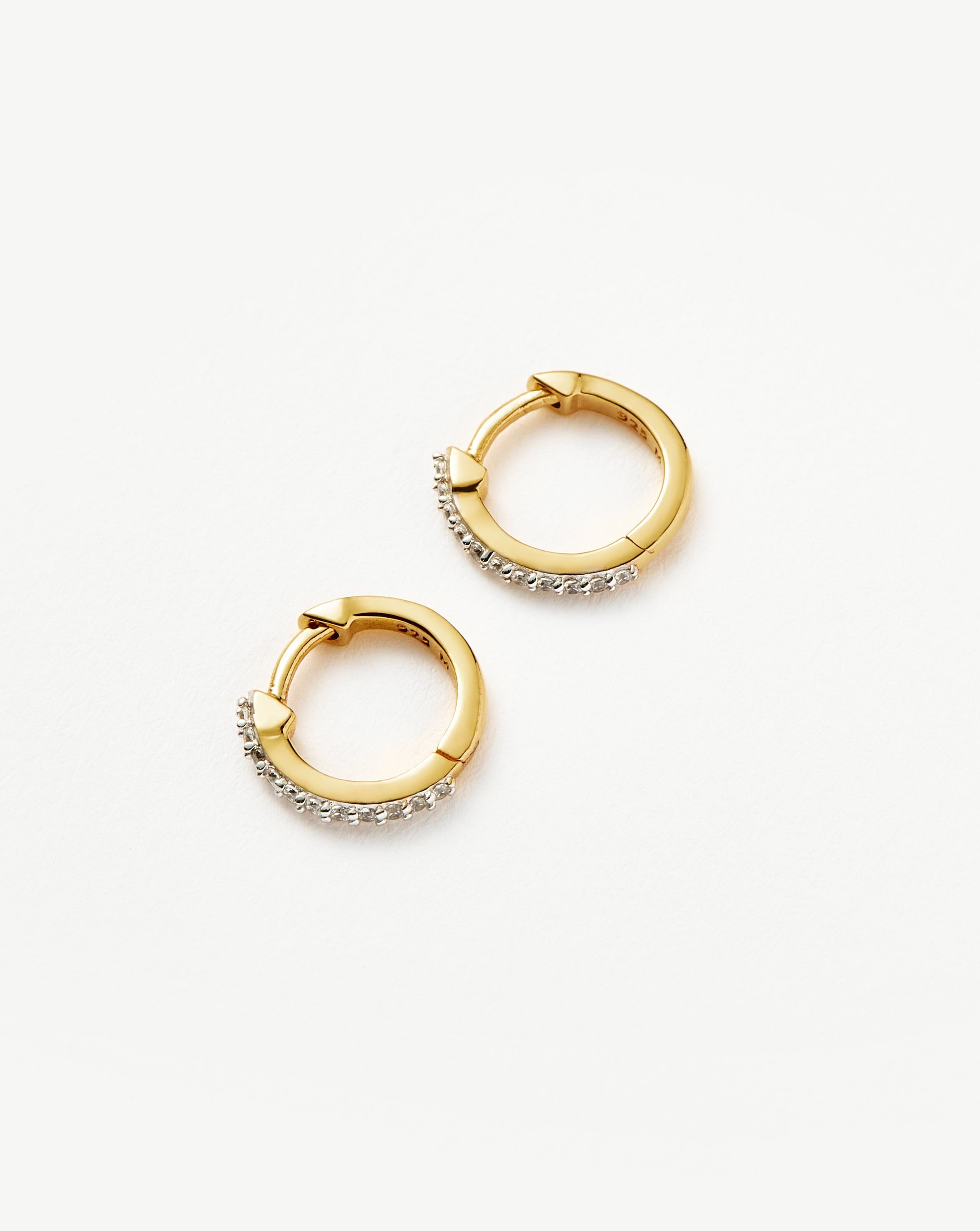 Classic Pave Huggies | 18k Gold Vermeil/Cubic Zirconia