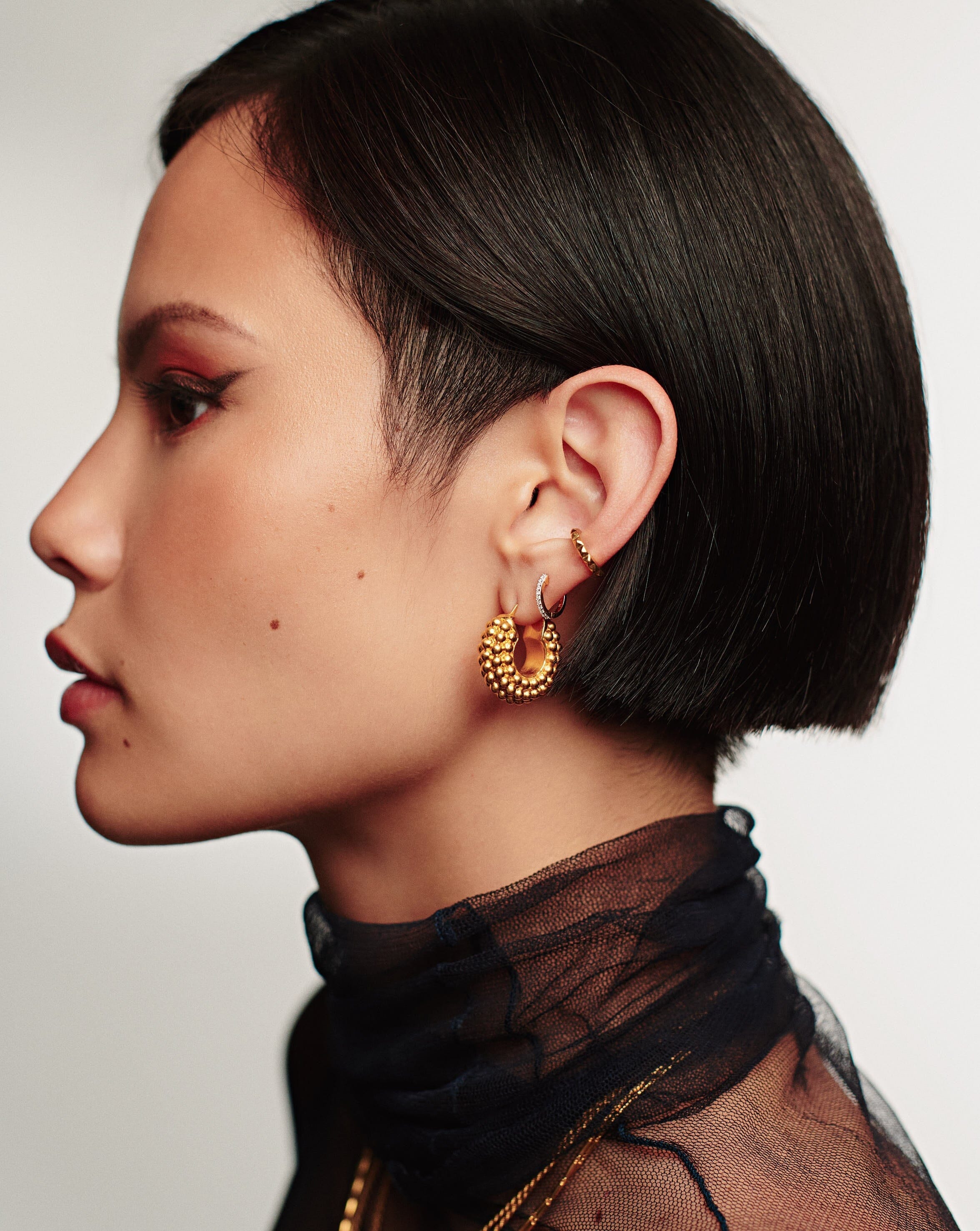 Classic Pave Huggies | 18k Gold Vermeil/Cubic Zirconia