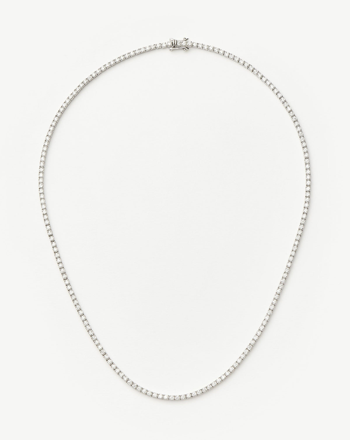 Classic Tennis Necklace | Sterling Silver Cubic Zirconia