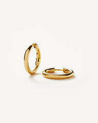 Classic Tunnel Small Hoop Earrings | 18k Gold Plated