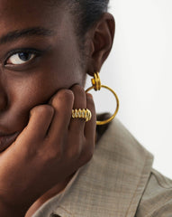 Claw Ridge Ring | 18k Gold Plated