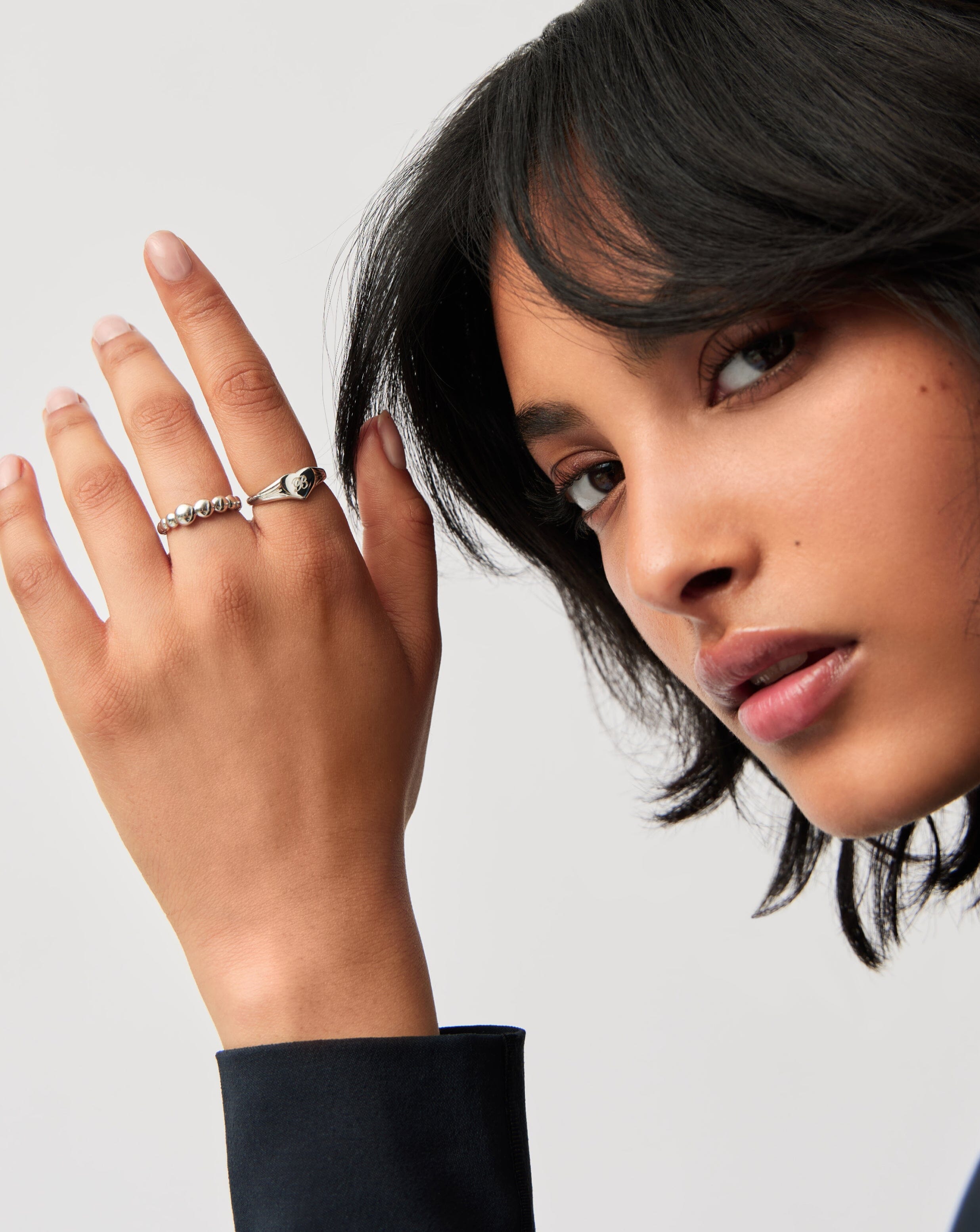 Engravable Heart Signet Ring | Sterling Silver