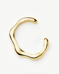 Eny Puffy Cuff Bracelet | 18k Gold Plated