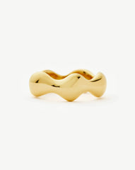 Eny Puffy Stacking Ring | 18k Gold Plated