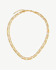 Filia Double Chain Necklace | 18k Gold Vermeil