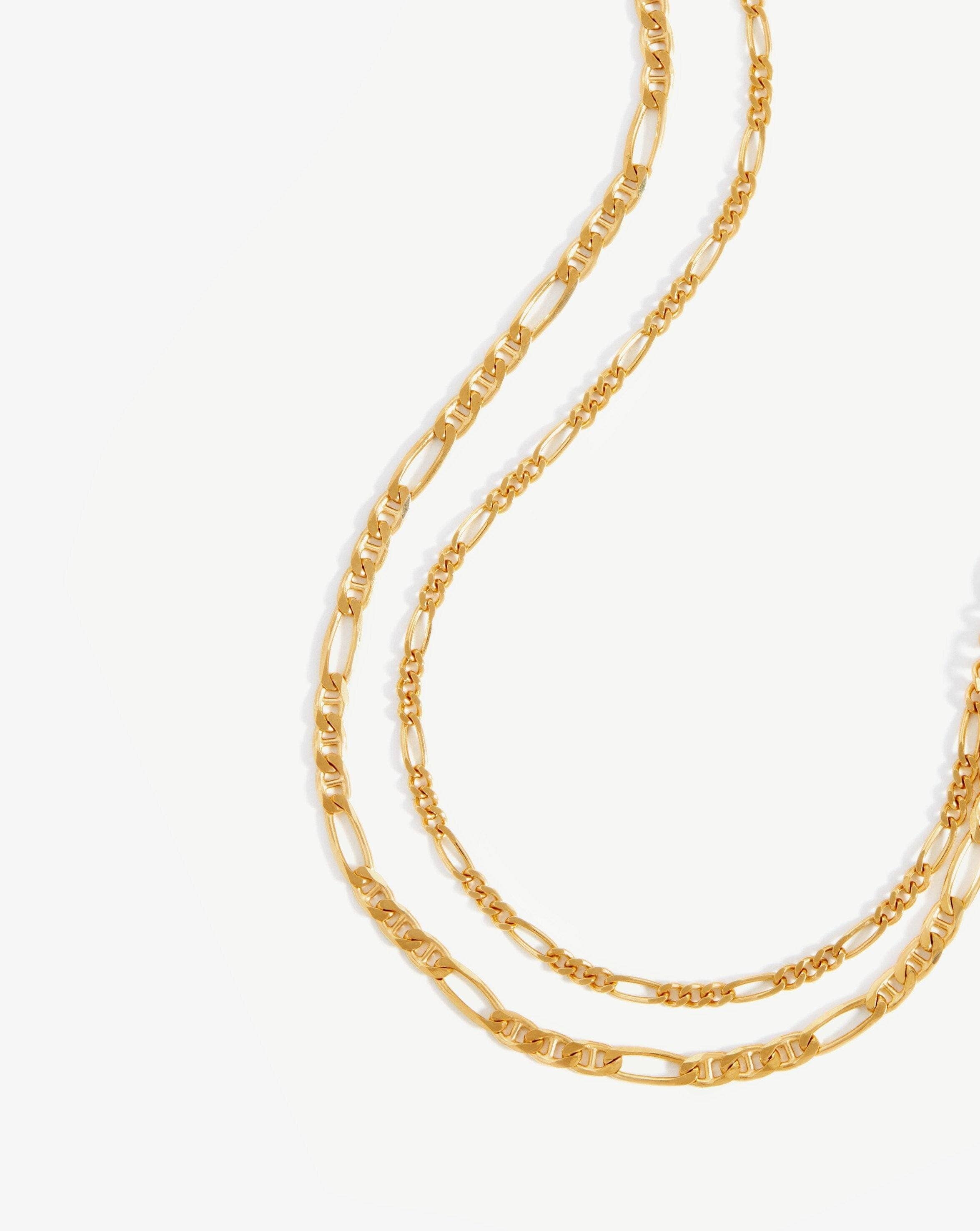 Filia Double Chain Necklace | 18k Gold Vermeil
