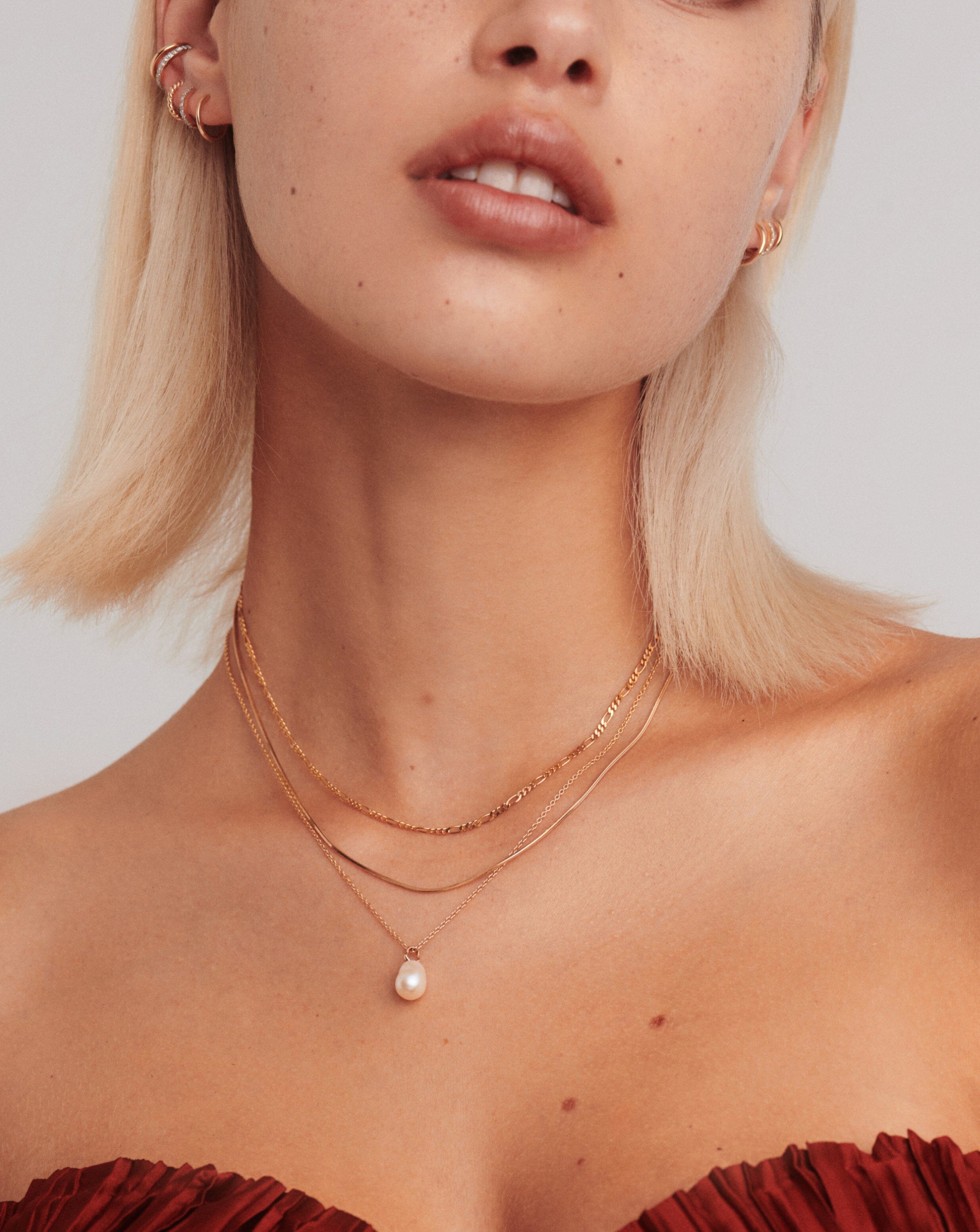 Fine Baroque Pearl Organic Pendant Necklace