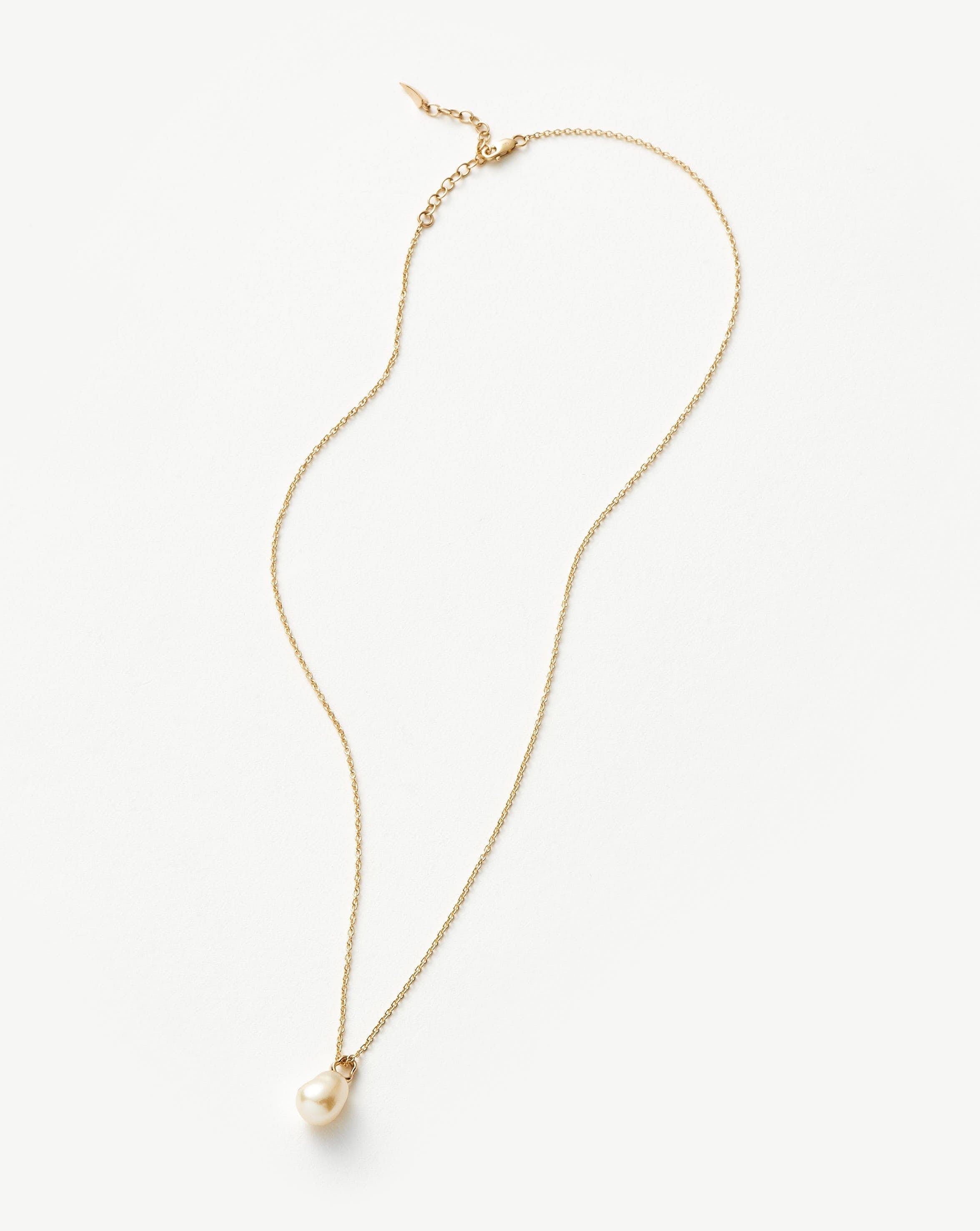 Fine Baroque Pearl Organic Pendant Necklace