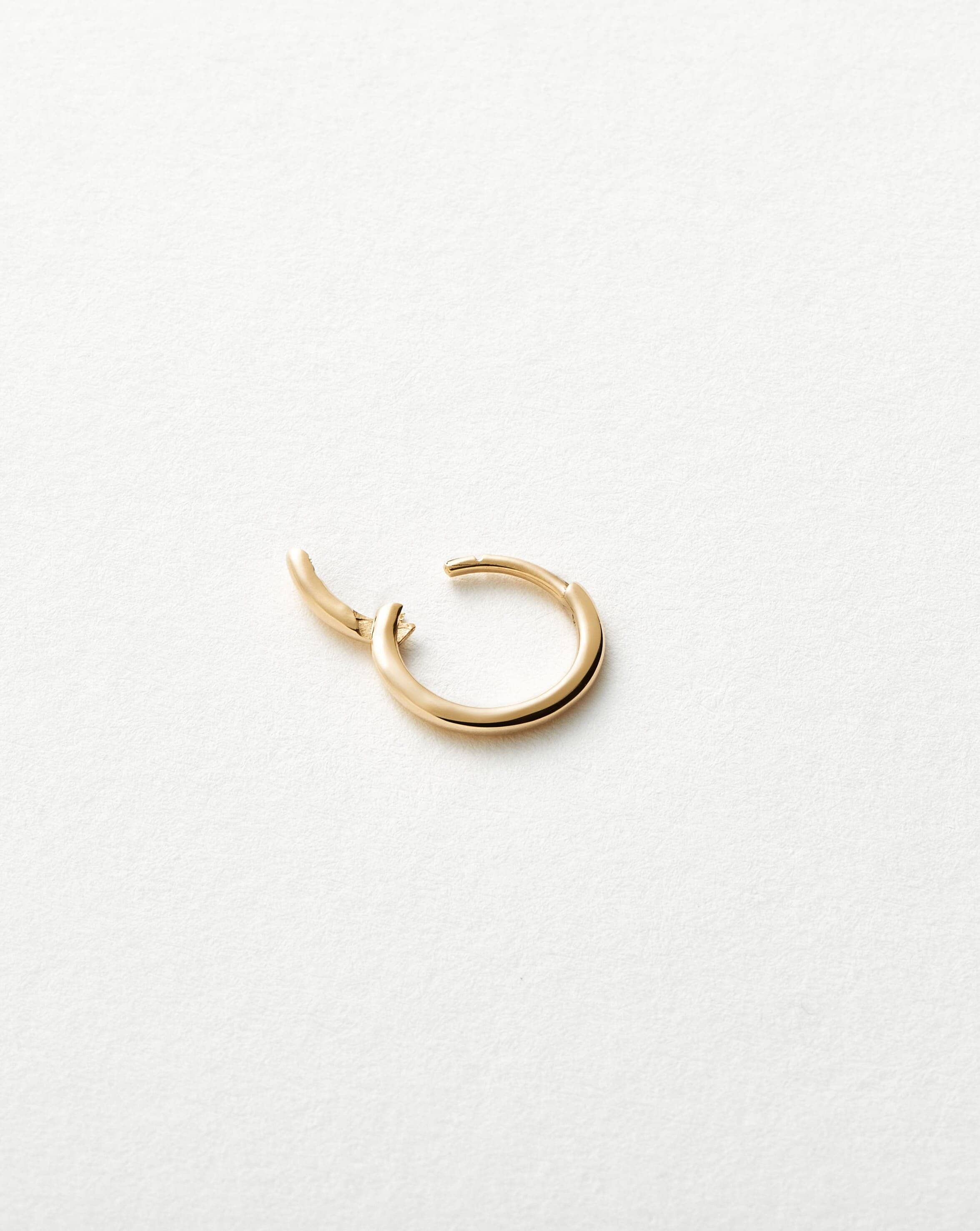 Fine Classic Single Mini Hoop Earring