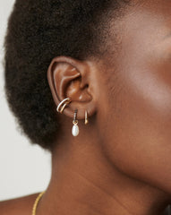 Fine Claw Huggies | 14k Solid Gold