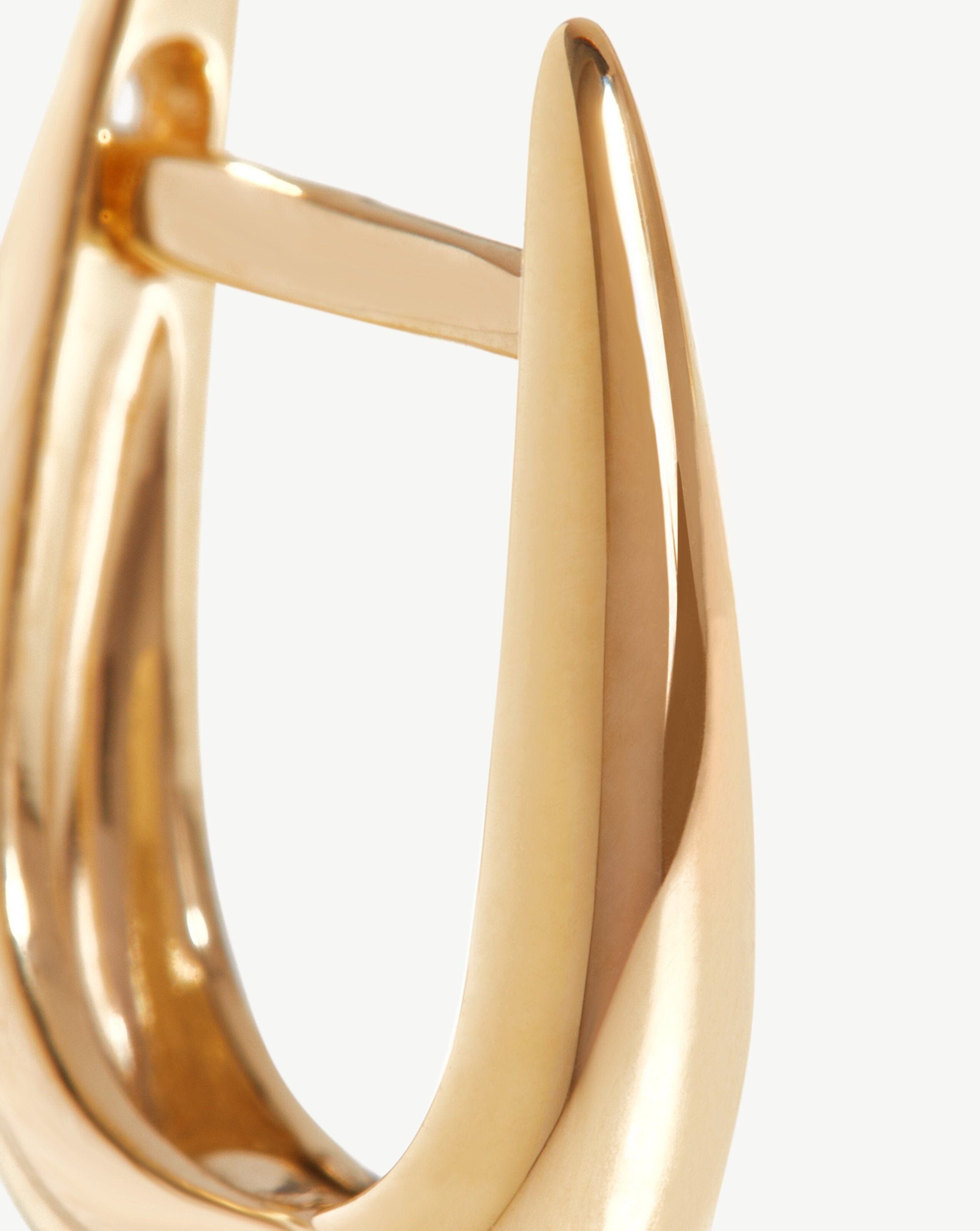 Fine Claw Huggies | 14k Solid Gold