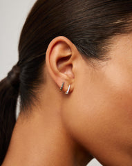 Fine Claw Huggies | 14k Solid Gold/Diamond