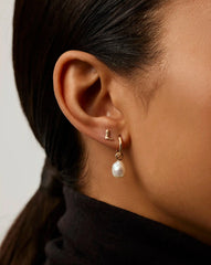 Fine Cowboy Boot Single Stud Earring | 14k Solid Gold/Diamond