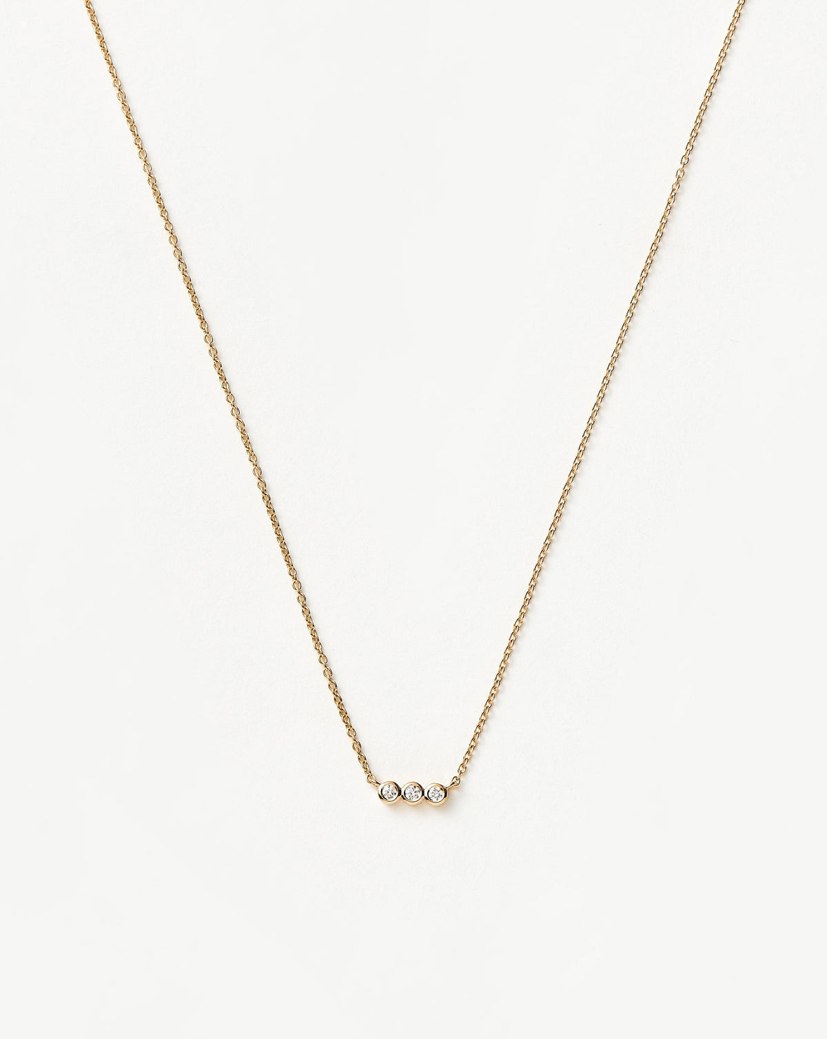 Fine Diamond Solitaire Trio Necklace