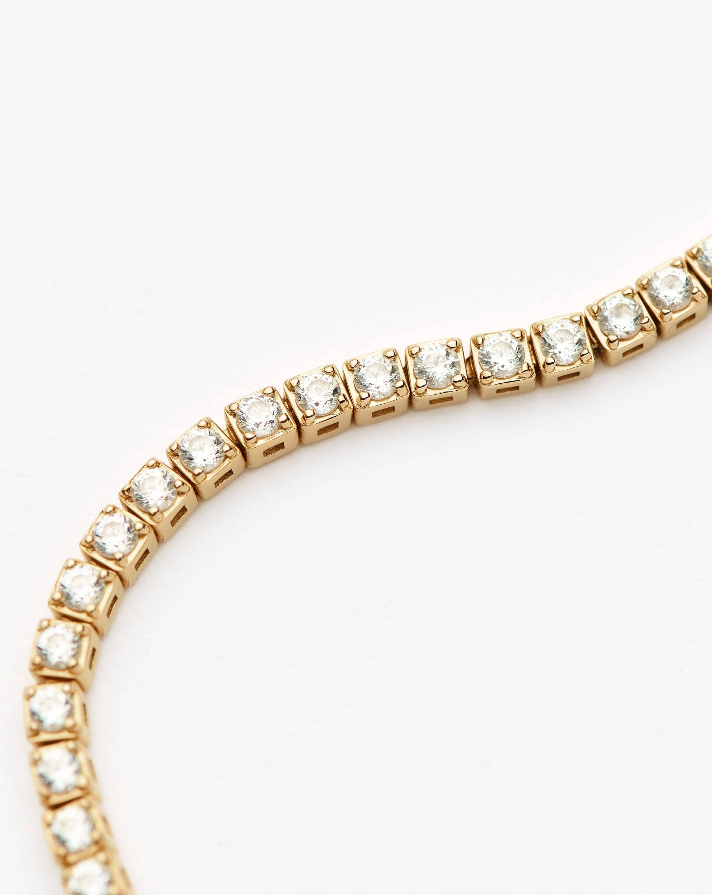 Fine Diamond Tennis Bracelet - Size L | 14k Solid Gold Lab Grown Diamonds