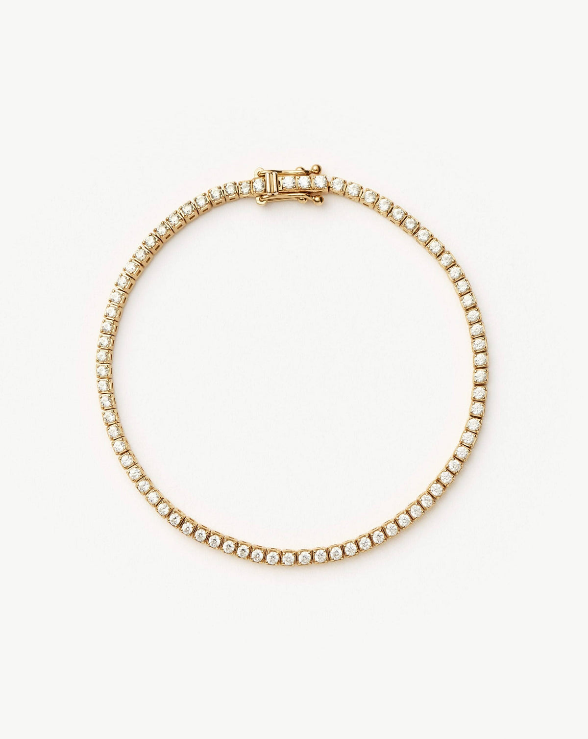 Fine Diamond Tennis Bracelet - Size M | 14k Solid Gold Lab Grown Diamonds