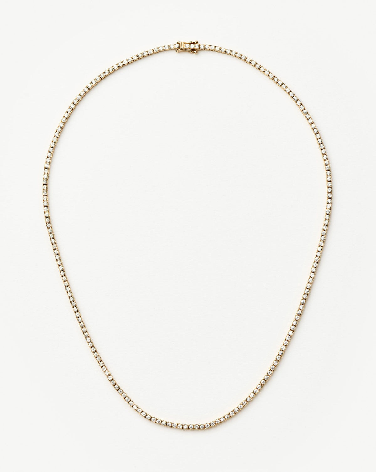 Fine Diamond Tennis Necklace | 14k Solid Gold Diamond