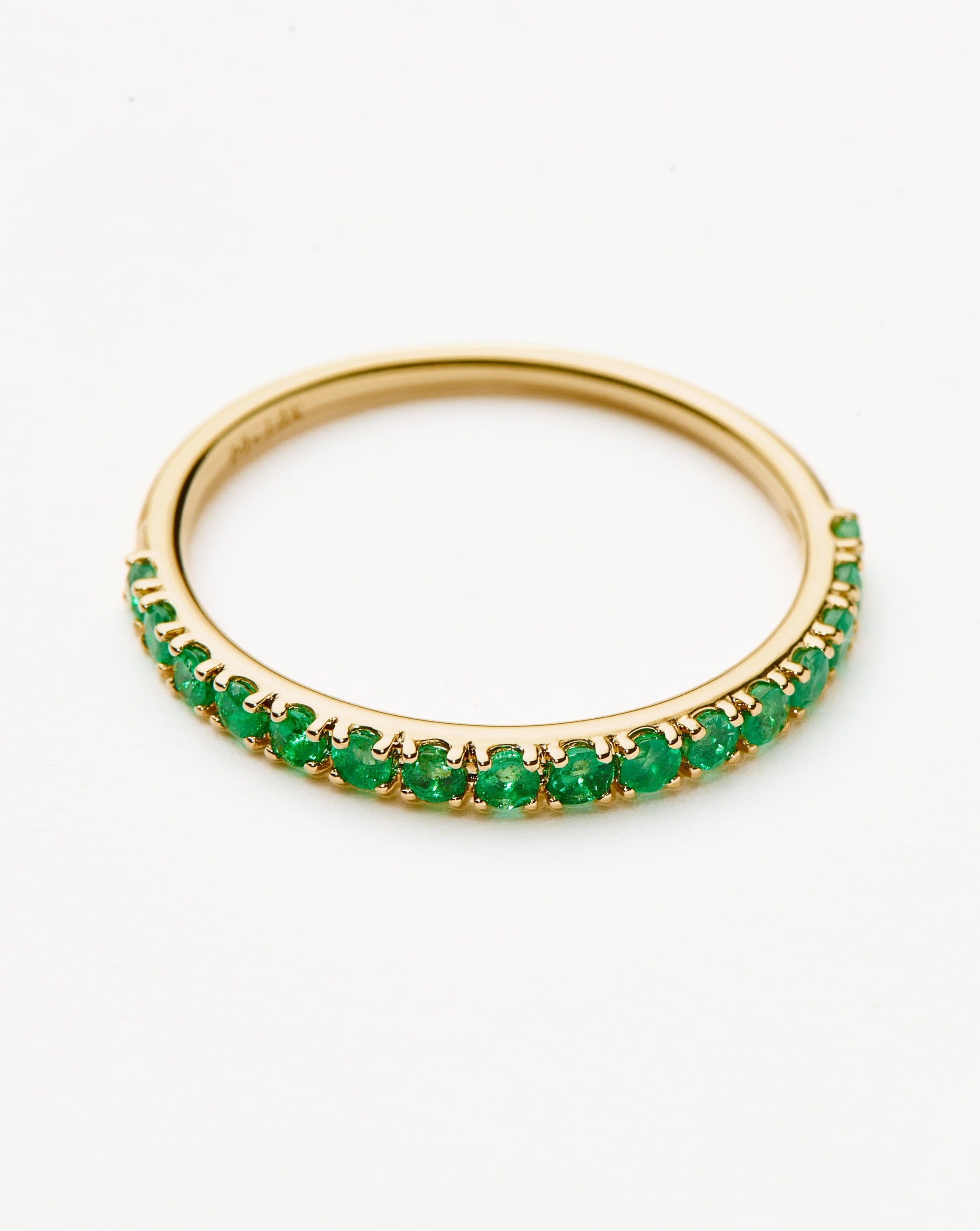 Fine Half Emerald Eternity Ring