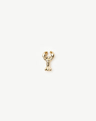 Fine Lobster Single Stud Earring | 14k Solid Gold
