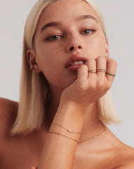 Fine Open Claw Ring | 14k Solid Gold/Black Diamond