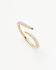Fine Open Claw Ring | 14k Solid Gold/Diamond