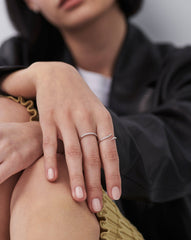 Fine Open Claw Ring | 14k White Gold