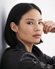 Fine Small Solitaire Diamond Stud Earrings | 14k Solid Gold