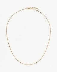 Fine Square Snake Chain Necklace