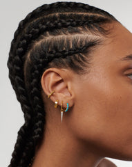 Gemstone Huggies | 18k Gold Vermeil/Turquoise