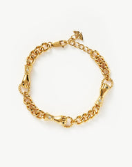 Harris Reed In Good Hands Charm Bracelet | 18k Gold Plated/Black Onyx & Pearl