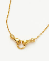 Harris Reed In Good Hands Slider Bracelet | 18k Gold Plated/Cubic Zirconia & Black Onyx