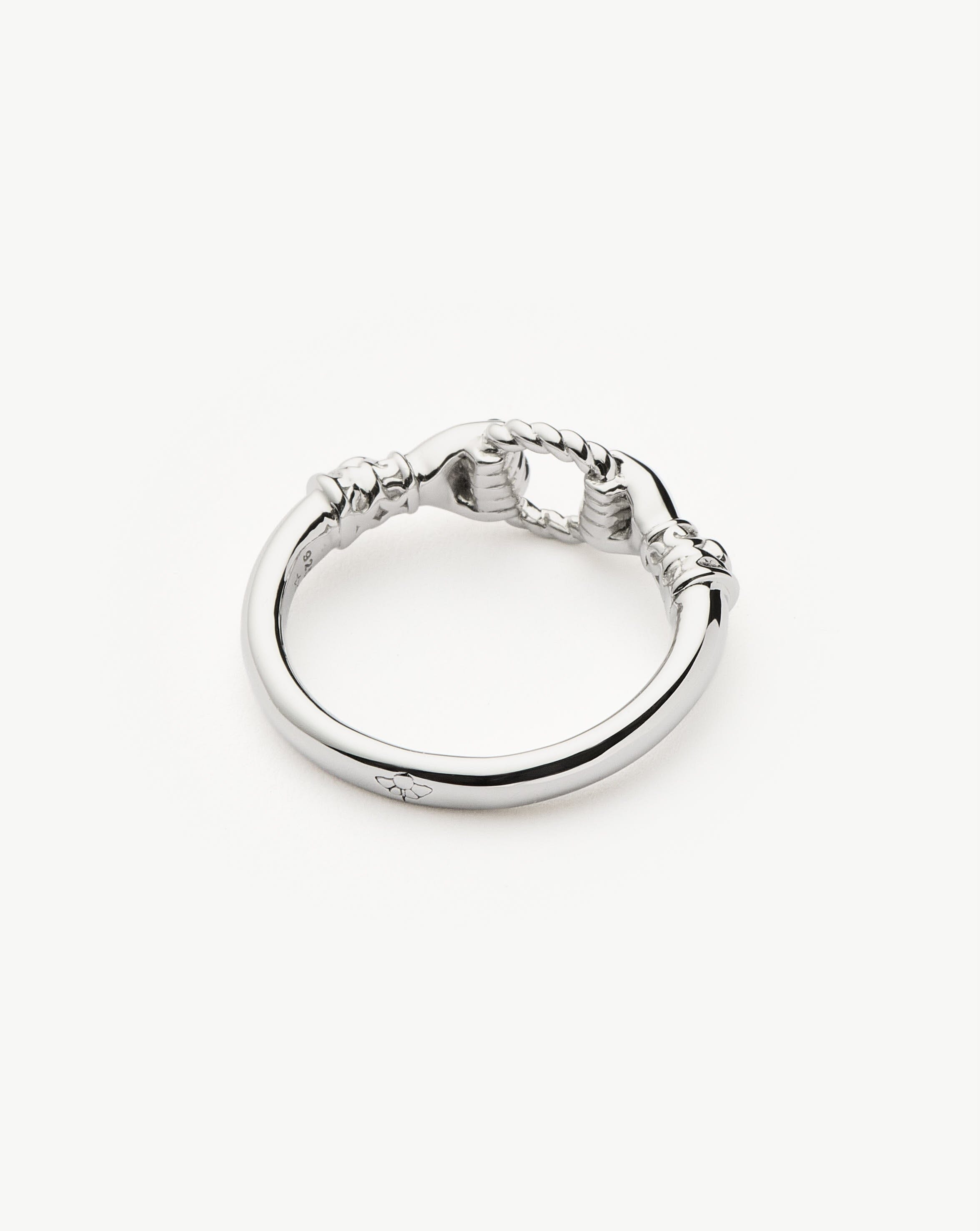 Harris Reed In Good Hands Stacking Ring | Sterling Silver/Cubic Zirconia & Black Onyx