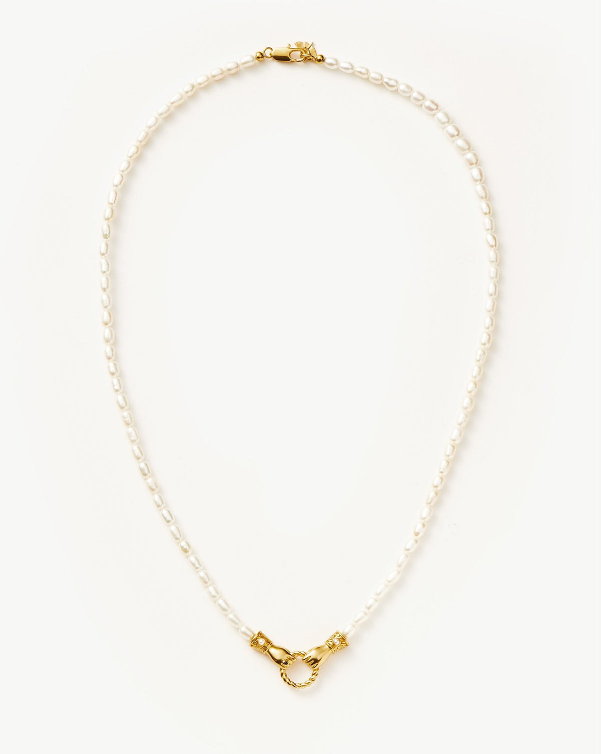 Harris Reed Medium In Good Hands Pearl Pendant Necklace