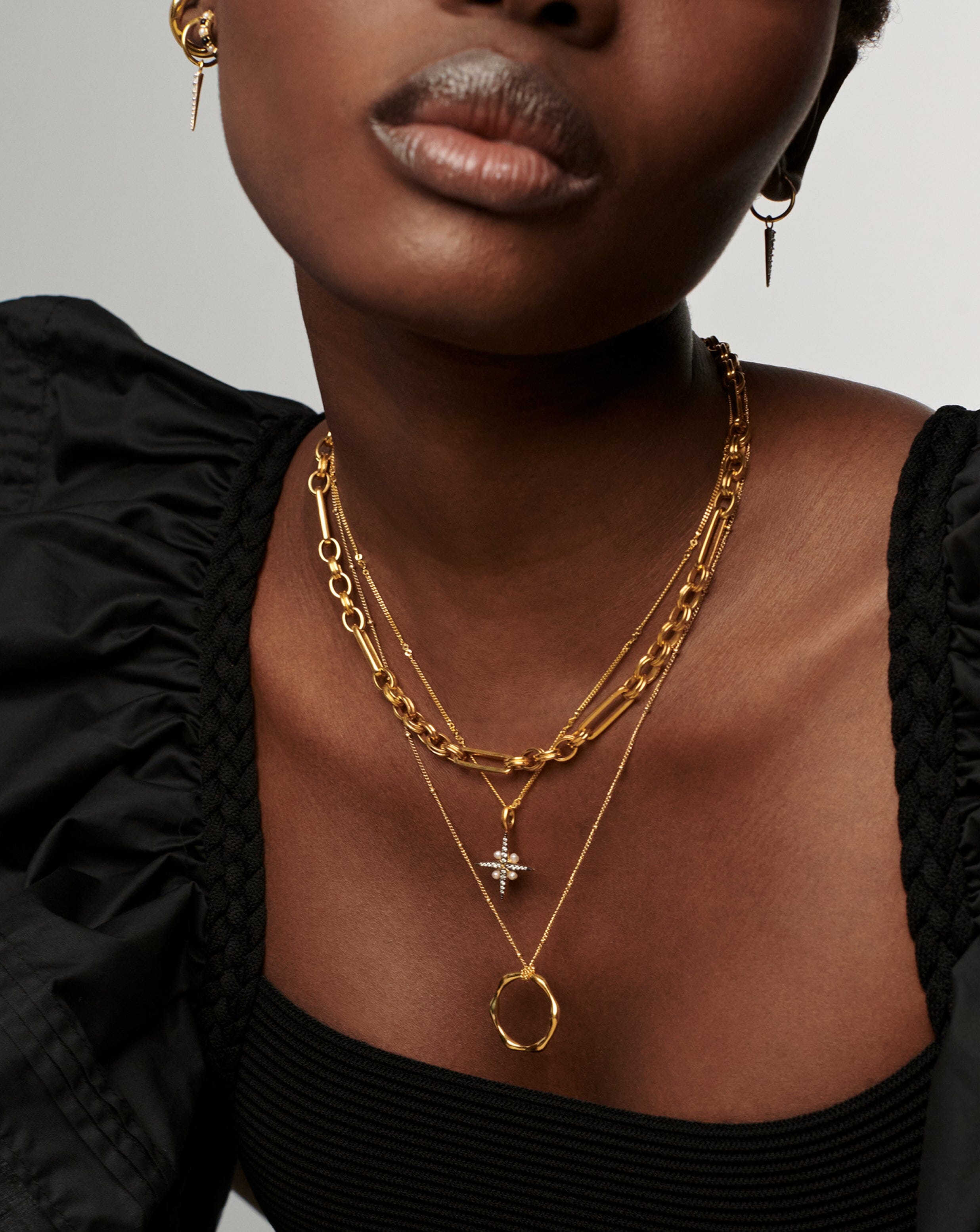 Harris Reed North Star Pearl Necklace | 18k Gold Vermeil/Pearl