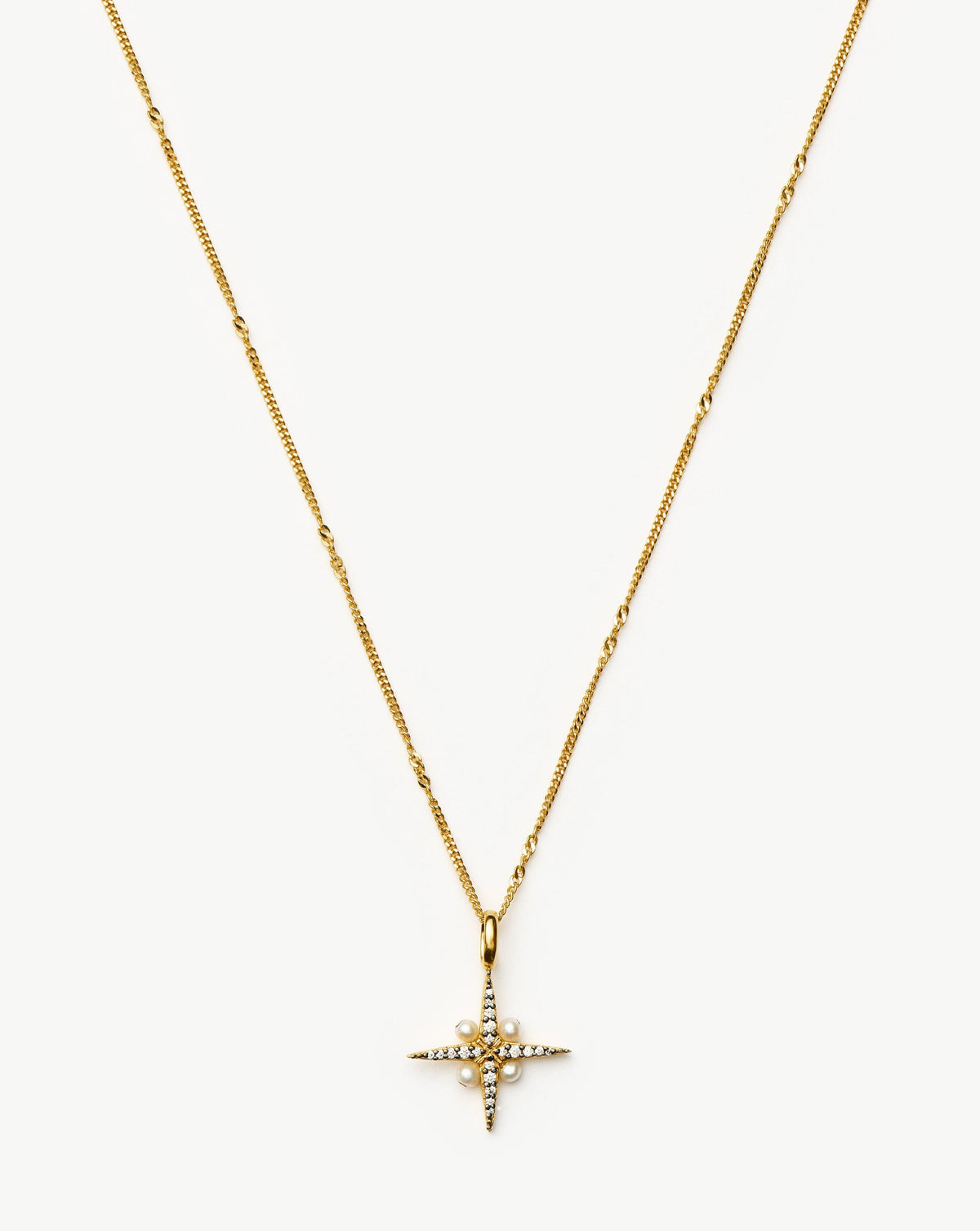 Harris Reed North Star Pearl Necklace | 18k Gold Vermeil/Pearl