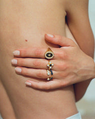 Harris Reed Openness Ring | 18k Gold Vermeil/Pearl