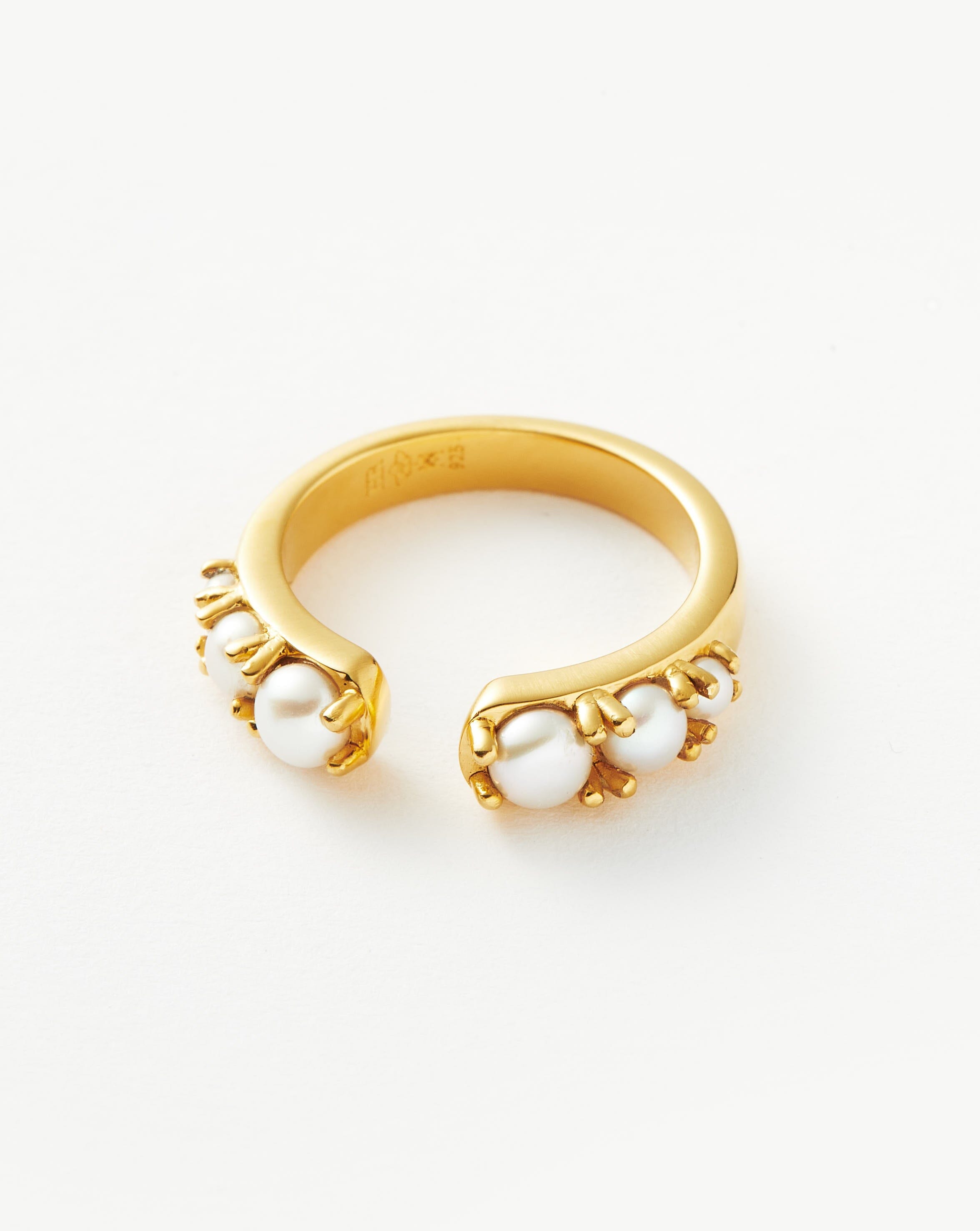 Harris Reed Openness Ring | 18k Gold Vermeil/Pearl
