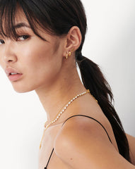 Harris Reed Serpent Single Stud Earring | 18k Gold Vermeil/Black Onyx