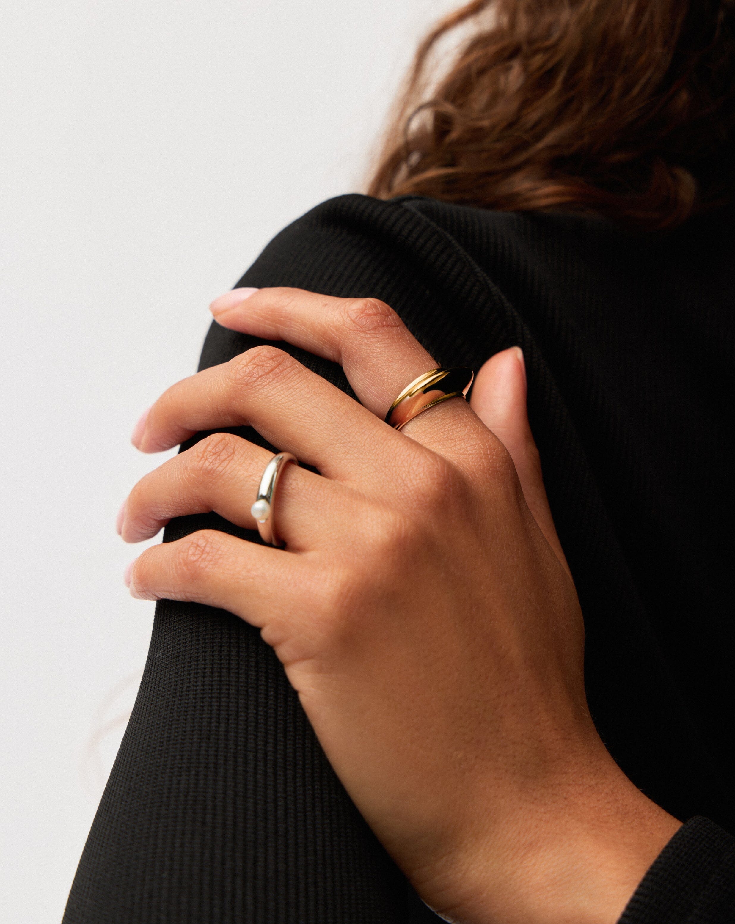 Hera Dome Stacking Ring | 18k Gold Vermeil