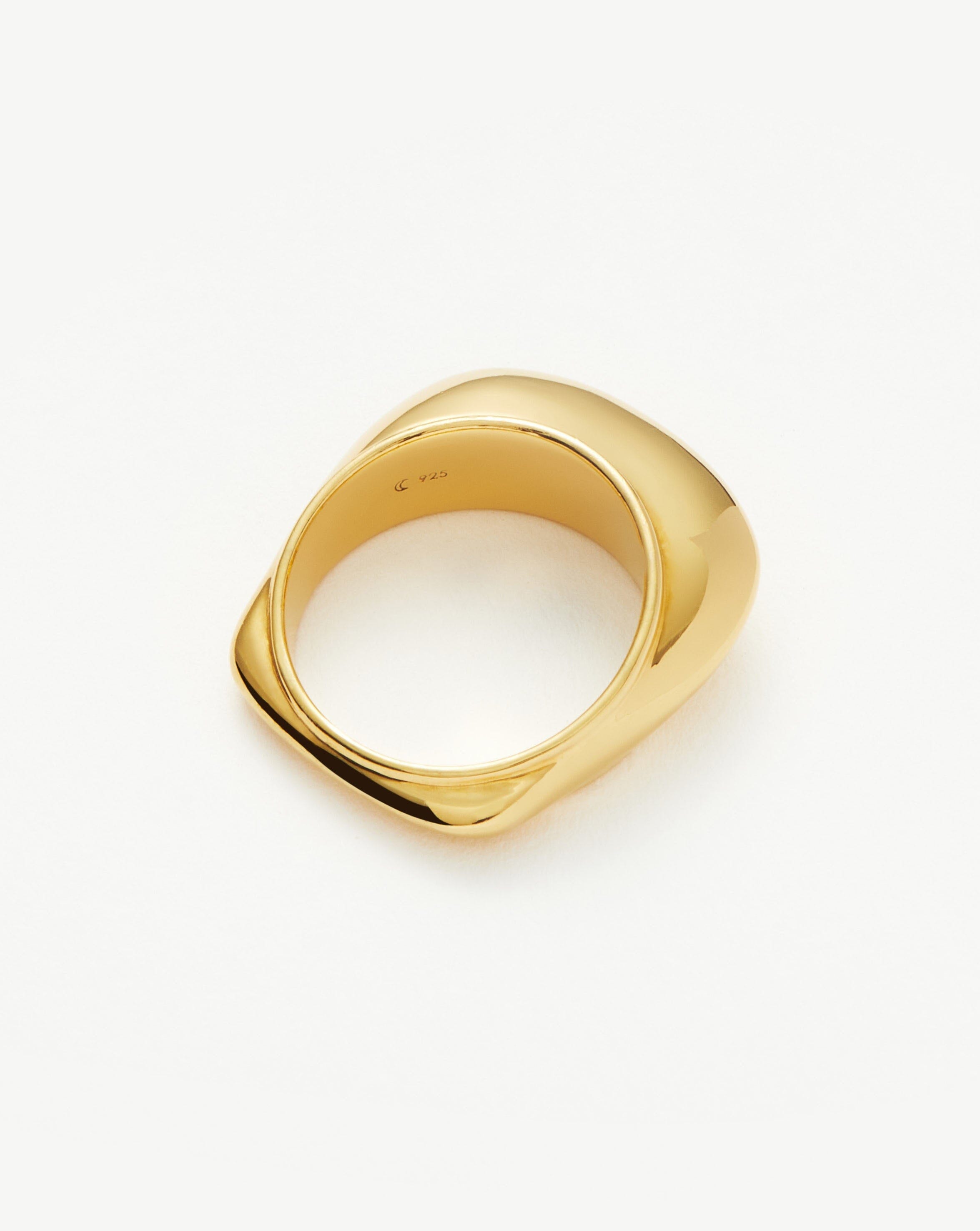 Hera Dome Stacking Ring | 18k Gold Vermeil