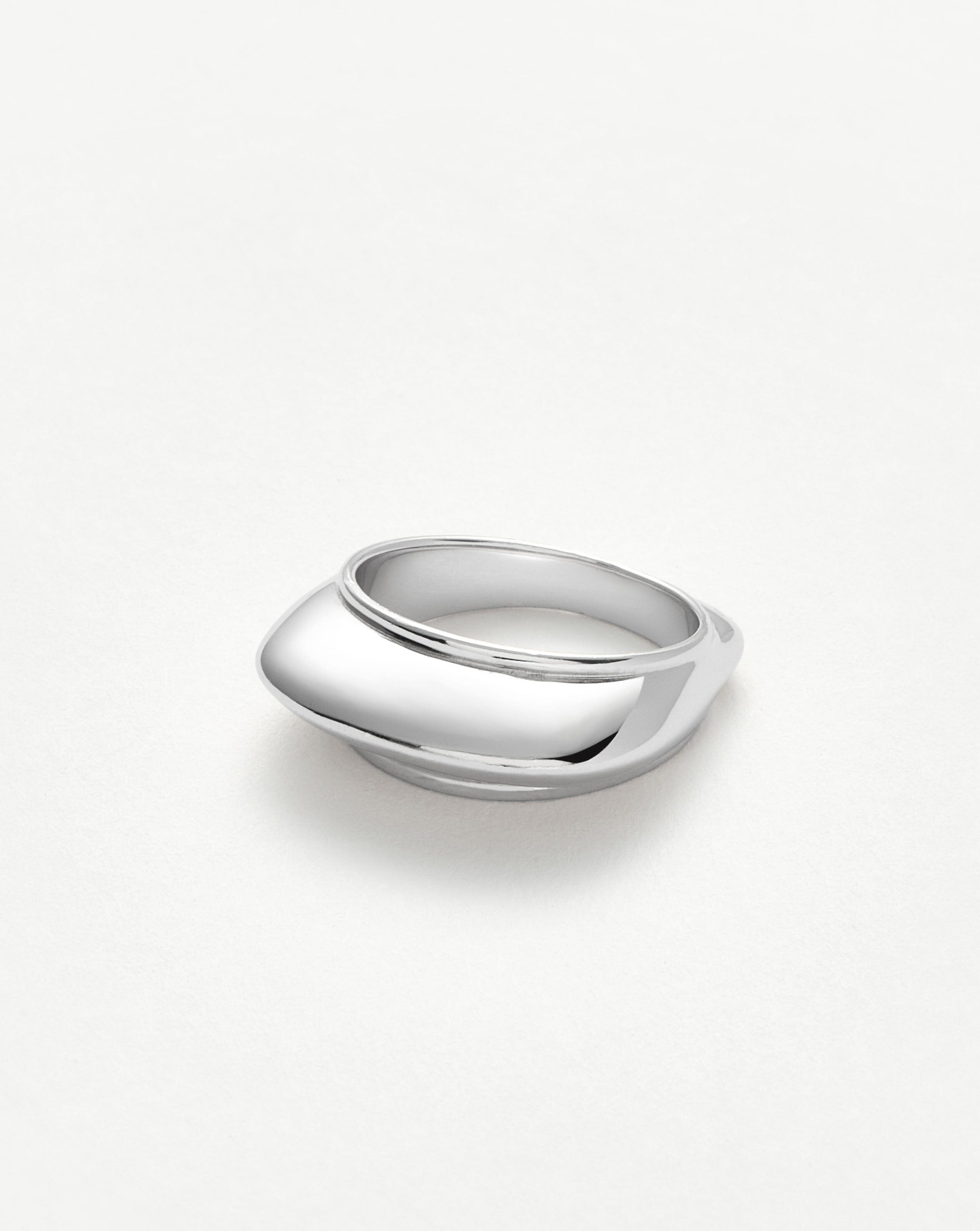 Hera Dome Stacking Ring | Sterling Silver