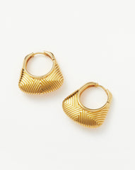 Hera Ridge Hoop Earrings