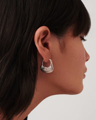 Hera Ridge Hoop Earrings