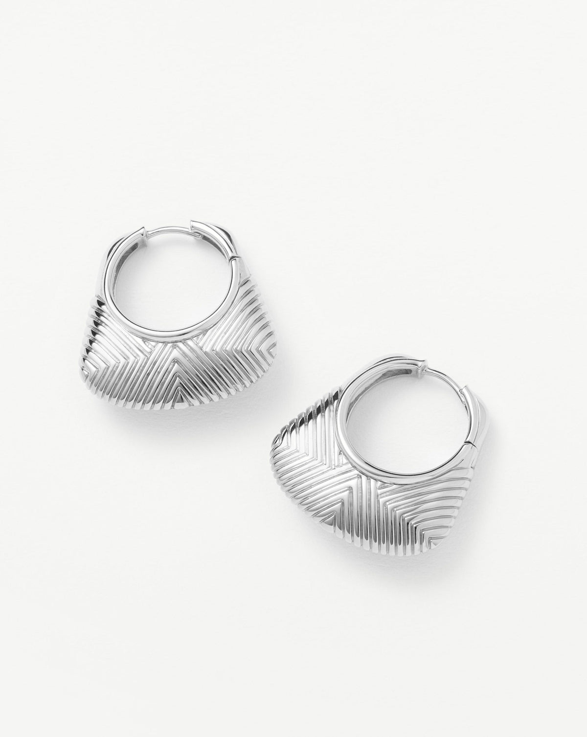 Hera Ridge Hoop Earrings