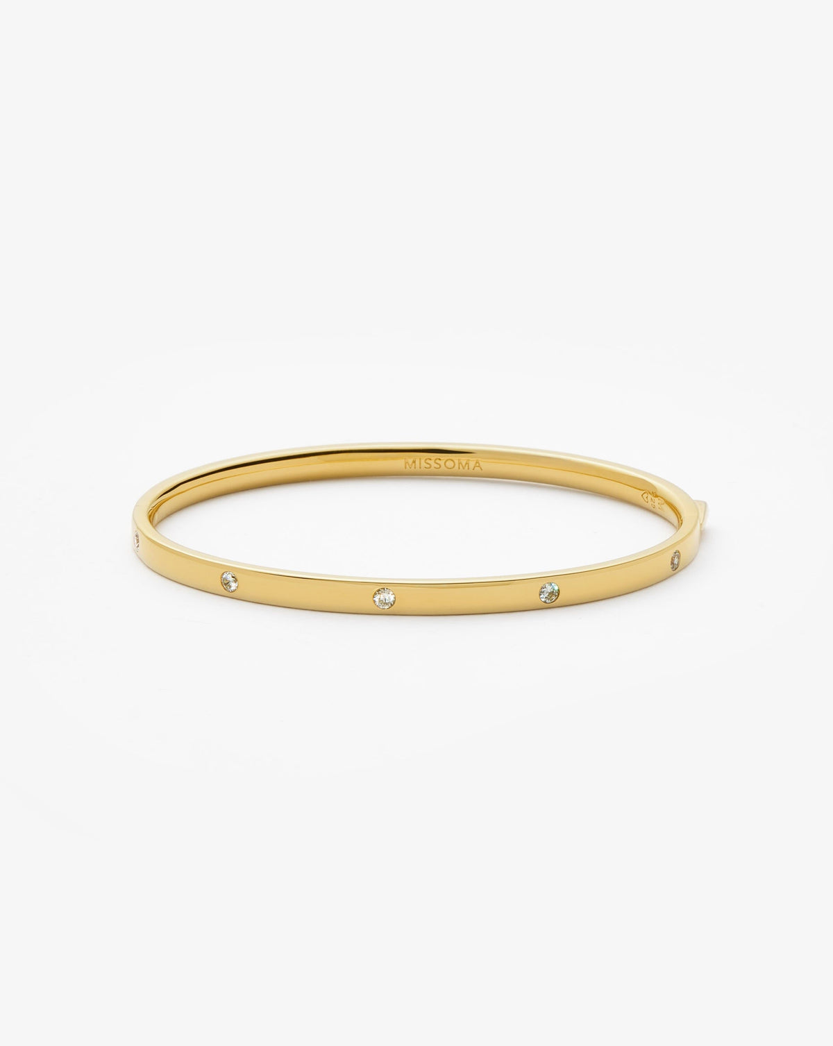 Interstellar Hinged Bangle | 18k Gold Vermeil/Cubic Zirconia
