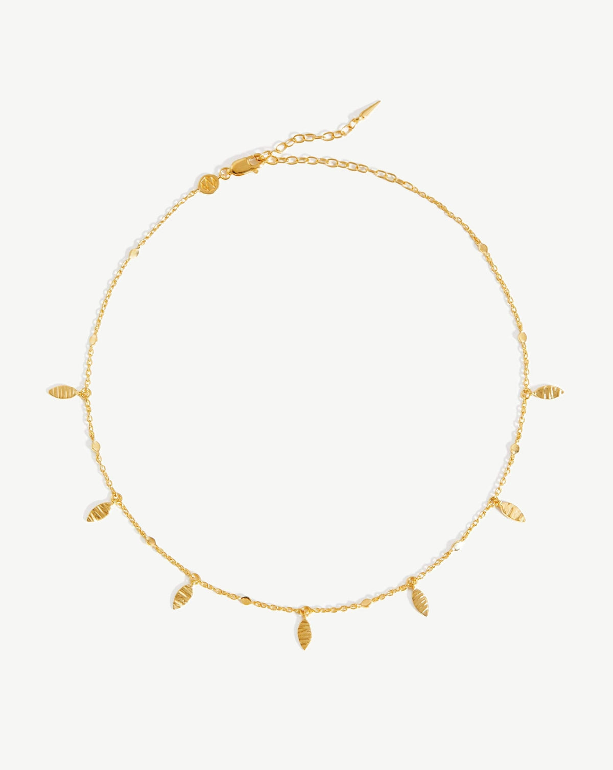 Leaf Charm Choker | 18k Gold Vermeil